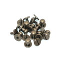 ギボシ(ネジ式) 大(10mm) アンティークゴールド シルバー(ニッケル) ゴールド(真鍮生地仕上げ) 10組セット【クロネコDM便OK】