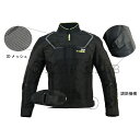 ツーリング応援セール ARLENNESS アレンネス 3シーズンメッシュナイロンジャケット NJ-10616-AN BLACK 春夏