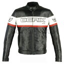 BERIK ベリック シープスキン レザージャケット 10629 BLACK/WHITE/RED season 春夏