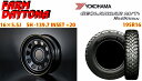 デイトナ イエロー 16×5.5J/5H+20 ヨコハマ ジオランダーMT ワイルドトラクション 195R16 4本SET