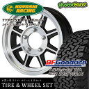 タイヤ ホイール 4本セット ハヤシレーシング TYPE-STJ 16×5.5J/5H±0 グッドリッチ All-Terrain T/A KO2 225/75R16 ( hayashi racing ハヤシストリートホイール BFGoodrich オールテレイン )