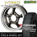 タイヤ ホイール 4本セット ファーム オリジナル J-TRAD DCリム ガンメタリック 16×5.5J/5H+20 ヨコハマ ジオランダー MT+ ワイルドトラクション 195R16 ( yokohama wild traction マッドテレイン )
