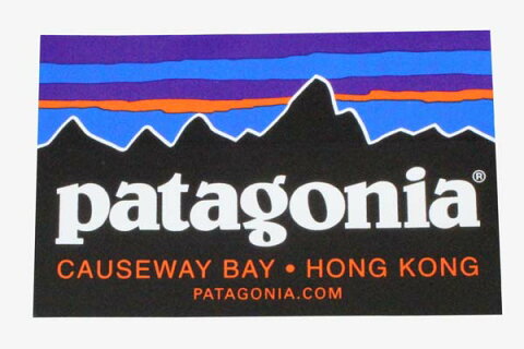 パタゴニア ステッカー CAUSEWAY BAY 香港 PATAGONIA HONG KONG シール デカール メール便 同梱可 フィッツロイ 店舗限定 ご当地 新品