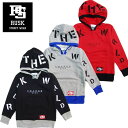 「3741-09」 RUSK ロゴプリントプルパーカ ラスク 男の子 ボーイズ アメカジ キッズ ジュニア 子供服 パーカー 長袖 プリント プルパーカー