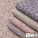 ◆数量限定◆ 有輪 綿麻キャンバス 生地 花柄 ロアンヌ《 有輪商店 生地 ゆうわ yuwa 布 小花 ハンドメイド 手芸 手作り ハーフリネン 》