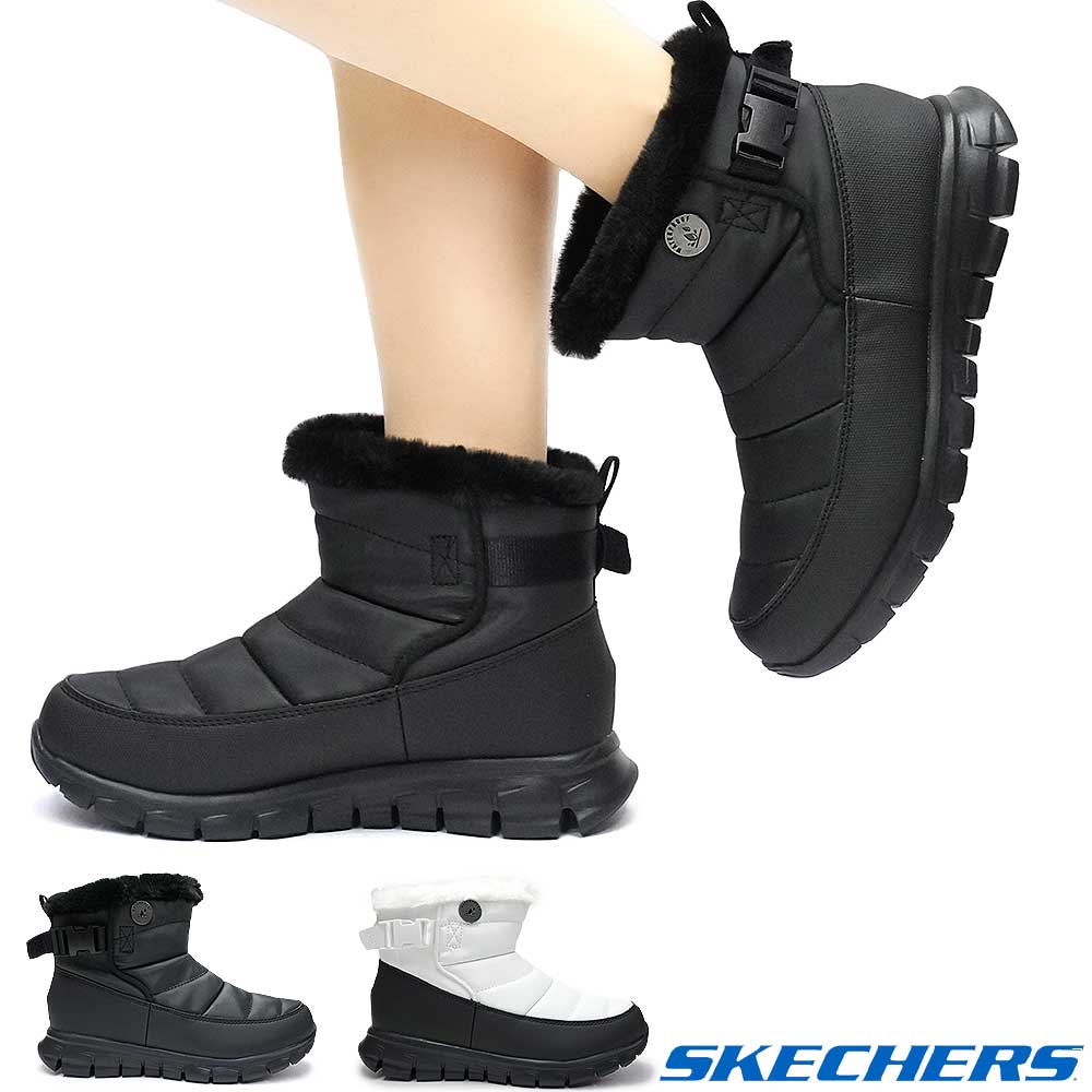 スケッチャーズ レディース 防水 ブーツ 167423 ボア 防滑 保温 Skechers Synergy Nocturne