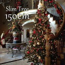 クリスマスツリー スリムツリー150cm ヌードツリー...