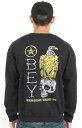 OBEY(オベイ)スウェット トレーナー American Dissent Crewneck Black スケボー SKATE SK8 スケートボード HARD CORE PUNK ハードコア パンク HIPHOP ヒップホップ SURF サーフ レゲエ reggae スノボー スノーボード Snowboard NINJA X