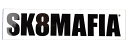 SK8MAFIA ステッカー シール スケートマフィア OG Logo Sticker WHITE スケボー SKATE SK8 スケートボード HARD CORE PUNK ハードコア パンク HIPHOP ヒップホップ SURF サーフ レゲエ reggae スノボー スノーボード Snowboard NINJA X