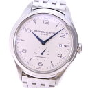 【Baume & Mercier】ボーム&メルシェ クリフトン スモールセコンド 65717/MOA10099 ステンレススチール 自動巻き メンズ シルバー文字盤 腕時計【中古】A-ランク