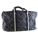 【CHANEL】シャネル トラベルライン 保存カバー付 ナイロン レディース ボストンバッグ【中古】A-ランク