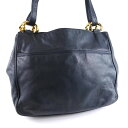 【店内10-30%OFF★緊急SALE開催中!!】【LOEWE】ロエベ ラムスキン 黒 レディース ショルダーバッグ【中古】
