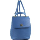 【CHANEL】シャネル AS0640 カーフ 青 レディース リュック・デイパック【中古】SAランク