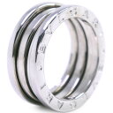 【BVLGARI】ブルガリ ビーゼロワン Bzero1 2バンド K18ホワイトゴールド 11.5号 レディース リング・指輪【中古】SAランク
