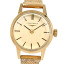 【スーパーセール★10-50%OFF対象商品】【LONGINES】ロンジン L817.4 ステンレススチール ゴールド 手巻き レディース ゴールド文字盤 腕時計【中古】A-ランク