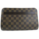 【LOUIS VUITTON】ルイ・ヴィトン サンルイ N51993 ダミエキャンバス 茶 レディース セカンドバッグ【中古】A+ランク