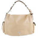 【5/21(土)0:00〜●最大10%OFFクーポン対象商品】 【PRADA】プラダ PATTINA BR3705 カーフ SABBIA ベージュ レディース ショルダーバッグ【中古】A-ランク