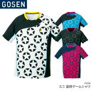 40%OFF!! ゴーセン GOSEN 星柄ゲームシャツ T1714 ユニ 男女兼用 ゲームウェア バドミントン・テニスウェア 日本バドミントン協会審査合格品 セール品につき返品・交換・キャンセル不可
