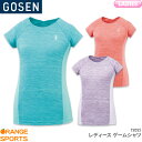 ゴーセン GOSEN ゲームシャツ T2025 レディース 女性用 ゲームウェア ユニフォーム バドミントン テニス バドミントンウェア テニスウェア 日本バドミントン協会審査合格品 アインフィルハーモニックシリーズ