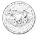 2009年製 牛銀貨 1KG