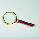 【ライトハウス社製】金メッキ×紫壇材で高級感あふれる虫眼鏡 (2倍 80mm)