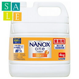 【セール】ライオン　業務用　NANOX one(<strong>ナノックスワン</strong>)　スタンダード　4kg