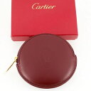 【未使用品】Cartier カルティエ マストライン ラウンド ファスナー コインケース 小銭入れ カーフレザー ボルドー L3000462 【新古品】