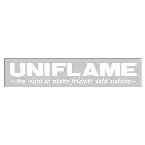 UNIFLAME(ユニフレーム) UFステッカー ホワイト 690079デカール ステッカー エアロパーツ アウトドアギア