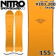 22-23 NITRO QUIVER DINGHY 【JAPAN】 155cm ナイトロ ディンギー パウダーボード 日本正規品 メンズ スノーボード 板単体 キャンバー