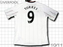 10/11 リバプール アウェイ #9 フェルナンド・トーレス 他 adidas