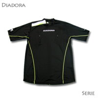 【セリエA採用モデル】　DIADORA・ディアドラ　レフリーシャツ（黒）の画像