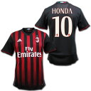 ACミラン 2016/17 ホーム(赤黒) #10 HONDA 本田 圭佑 アディダス製