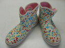 【中古】【あす楽可】◎キュートな一足★☆★VANS/バンズ▼キッズ/ジュニアハイカットシューズ▼22.0cm▼ホワイト◆マルチカラー▼お花/花柄▼品番:V772J BLOOM▼