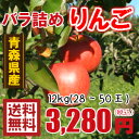 青森りんご☆送料無料☆バラ詰めりんご12kg(12キロ前後)...