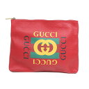 グッチ GUCCI ミディアム ポートフォリオ 500981 レッド クラッチバッグ セカンドバッグ レディース メンズ【中古】