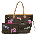 ルイ・ヴィトン LOUIS VUITTON パッチーズ ステッカー ネヴァーフルMM M43988 モノグラム レディース トートバッグ【中古】