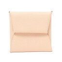 エルメス HERMES バスティア ローズエグランタイン ヴォー・エプソン T刻印 レディース コインケース【中古】