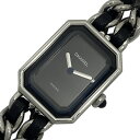 シャネル CHANEL プルミエール XL H0451 ブラック クオーツ レディース 腕時計 中古