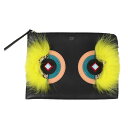 【先着順!最大3万円OFFクーポン配布中!】フェンディ FENDI モンスター クラッチバッグ 8M0363 ブラック セカンドバッグ レディース【中古】