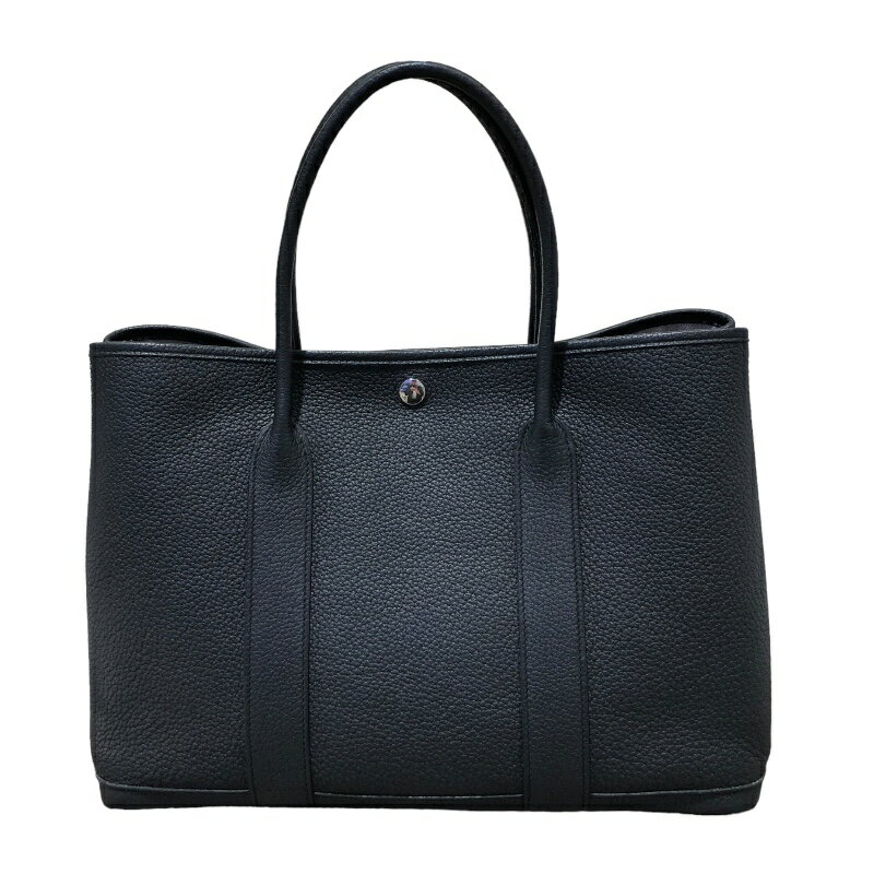 【★最大40,000円OFFクーポン配布中！9/26まで】エルメス HERMES ガーデンパーティPM X刻 ブラック　SV金具 ネゴンダ ユニセックス トートバッグ【中古】