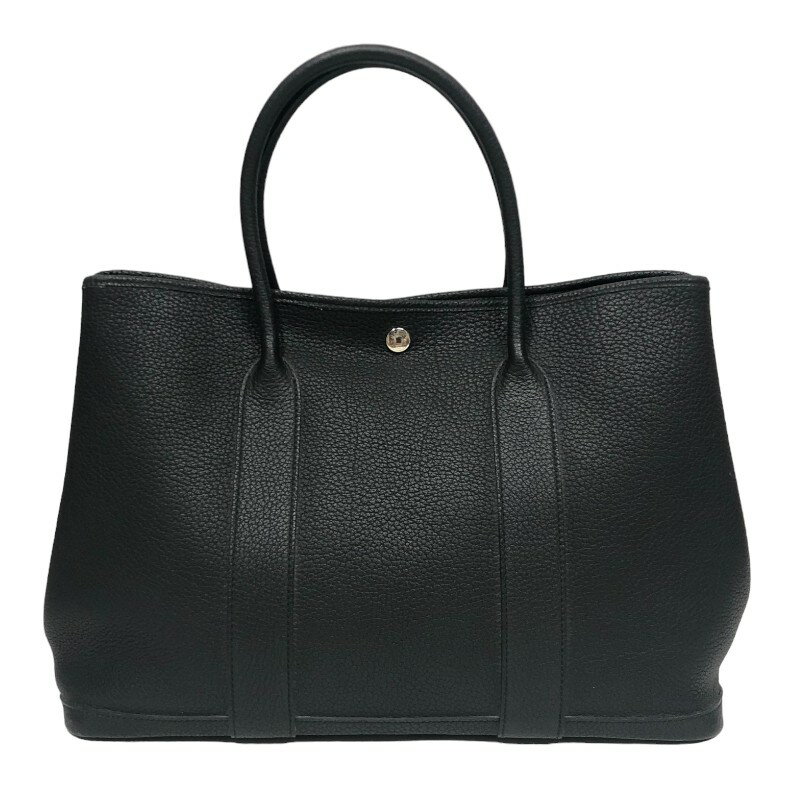 エルメス HERMES ガーデンパーティPM C刻 ブラック シルバー金具 ネゴンダ レディース トートバッグ【中古】
