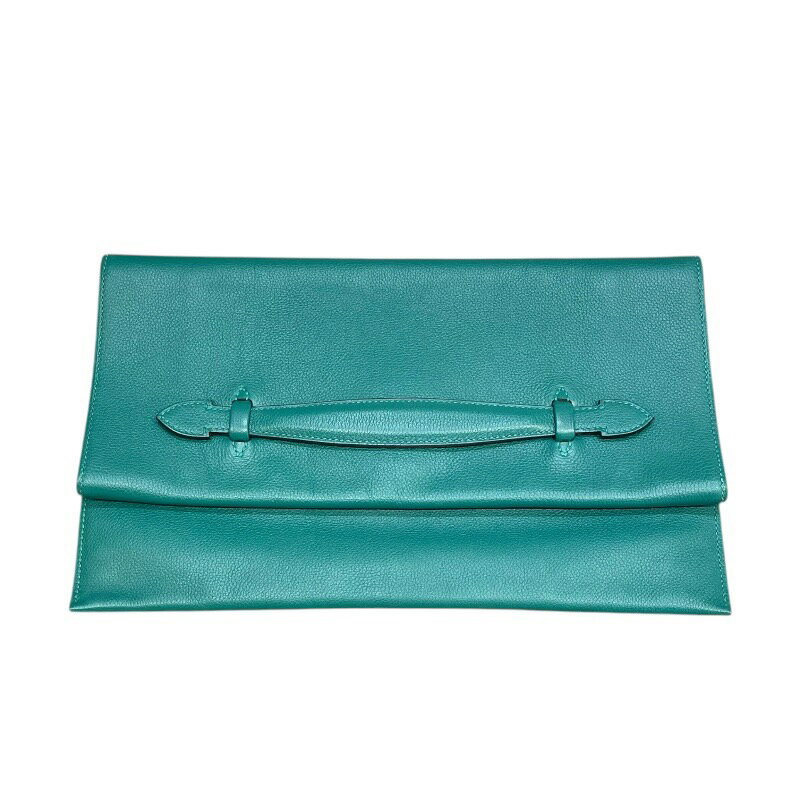 【★最大40,000円OFFクーポン配布中！9/26まで】エルメス HERMES プリプラ33 □R刻印 マラカイト エバーカラー レディース クラッチバッグ【中古】
