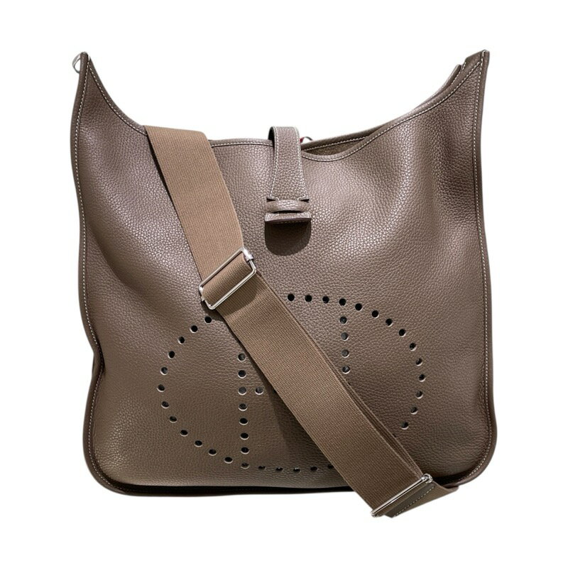 エルメス HERMES エヴリン3 TGM Y刻 エトゥープ　シルバー金具 トリヨン メンズ ショルダーバッグ【中古】