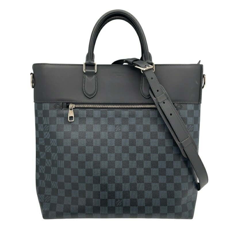 【★最大40,000円OFFクーポン配布中！9/26まで】ルイ・ヴィトン LOUIS VUITTON ニューポートトート N41588 ブラック ダミエ・コバルト メンズ トートバッグ【中古】