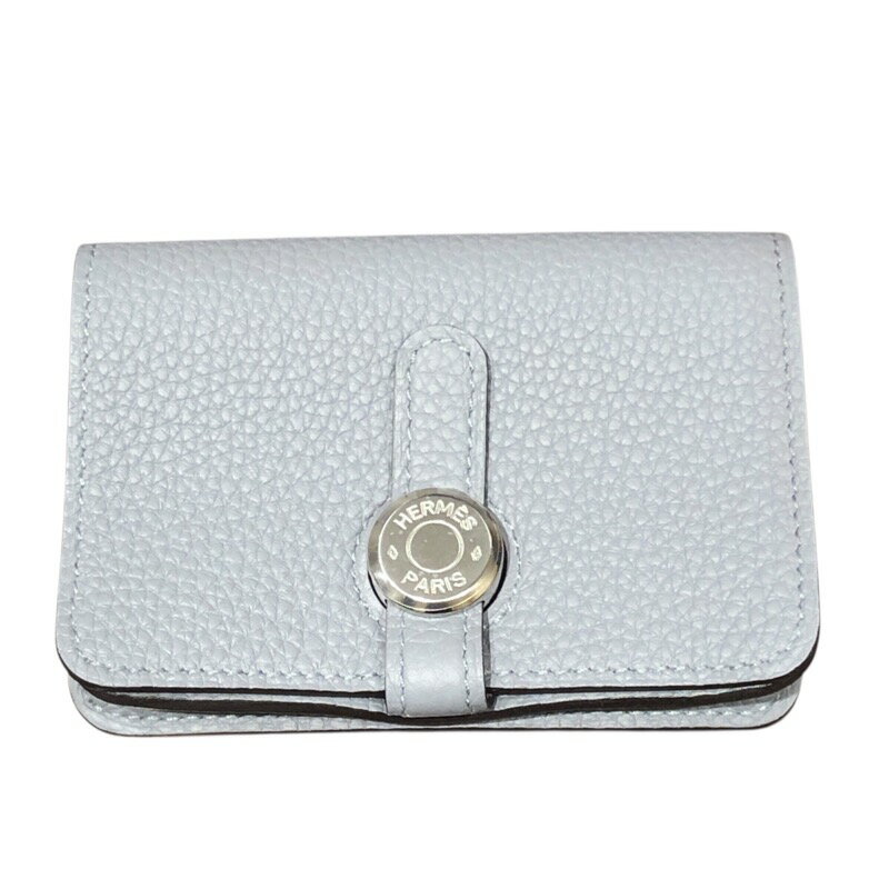 【★最大40,000円OFFクーポン配布中！9/26まで】エルメス HERMES ドゴン カードケース K刻印 グリパンタン シルバー金具 トゴ メンズ カードケース【中古】