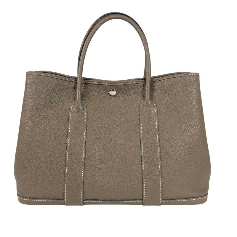 エルメス HERMES ガーデンパーティPM Z刻 エトゥープ シルバー金具 ネゴンダ レディース トートバッグ【中古】
