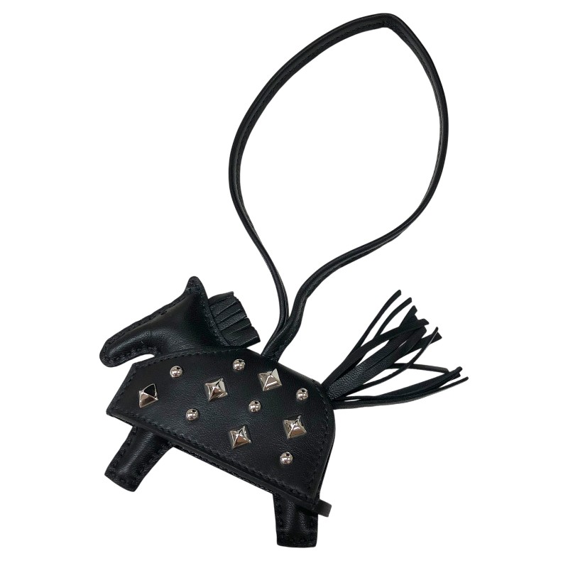 エルメス HERMES ロデオ ロベオロック PM チャーム K刻 ブラック アニョーミロ レディース その他小物【中古】