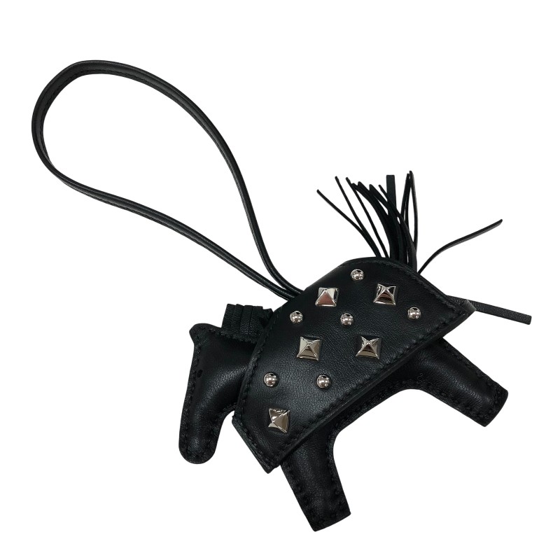 エルメス HERMES ロデオ ロベオロック PM チャーム K刻 ブラック アニョーミロ レディース その他小物【中古】