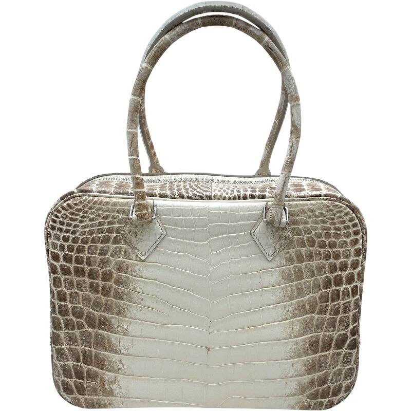 エルメス HERMES プリュム28 X刻 ヒマラヤ SV金具 ニロティカス レディース ハンドバッグ【中古】