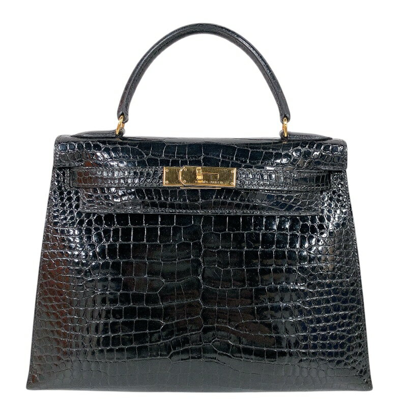 エルメス HERMES ケリー28外縫い 〇Z刻 GD金具 ポロサスリセ レディース ハンドバッグ【中古】